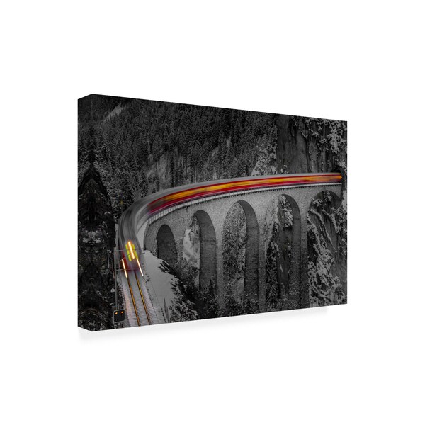 Andreas Agazzi 'Ghost Rider Viaduct' Canvas Art,30x47